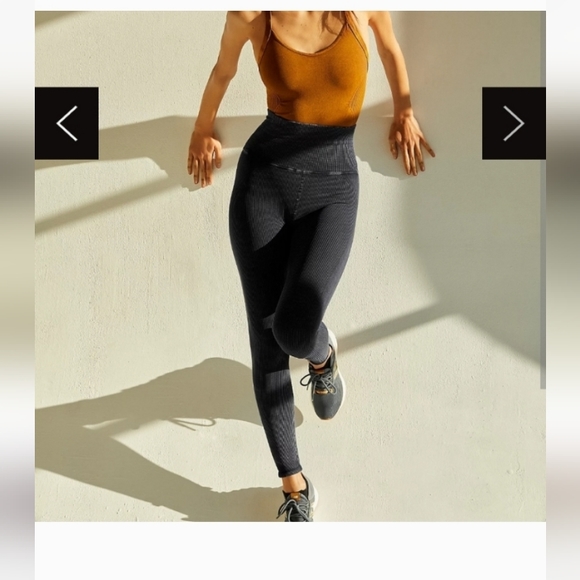 Free People Pants - NEW Free People Happiness Runs Leggings in Washed Black/Grey   M/L